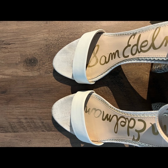 Sam Edelman White & Python Print Heels - Picture 5 of 5